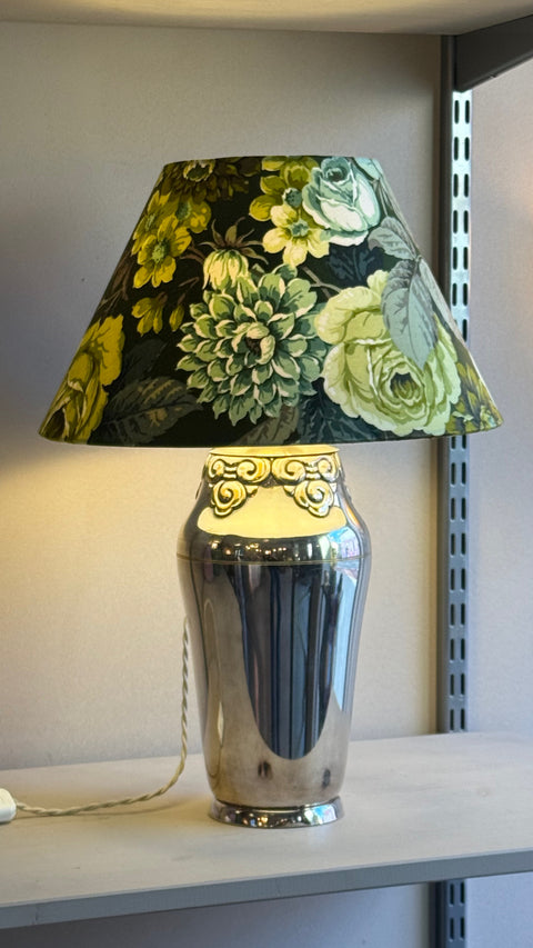 Silver plated table lamp