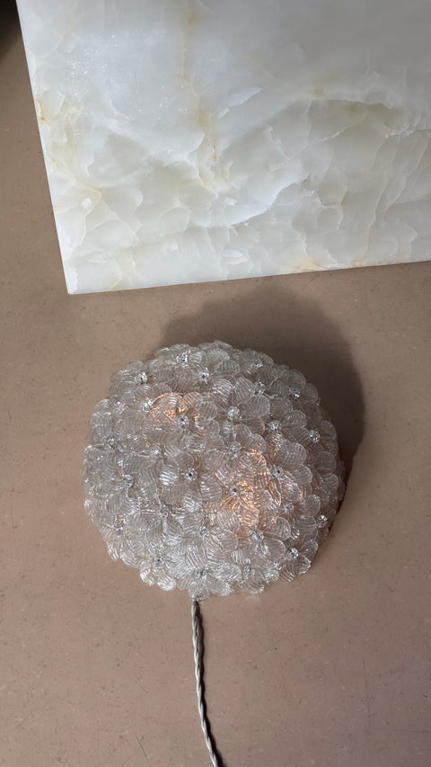 Vintage Murano flower lamp