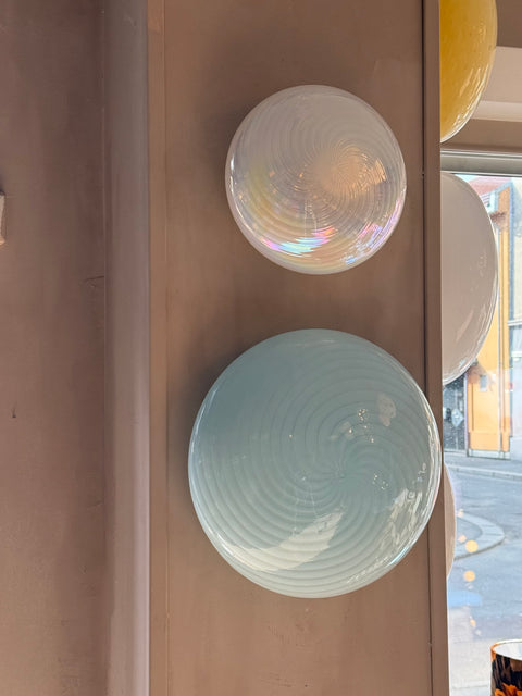 Vintage Murano wall / ceiling lamp pearl