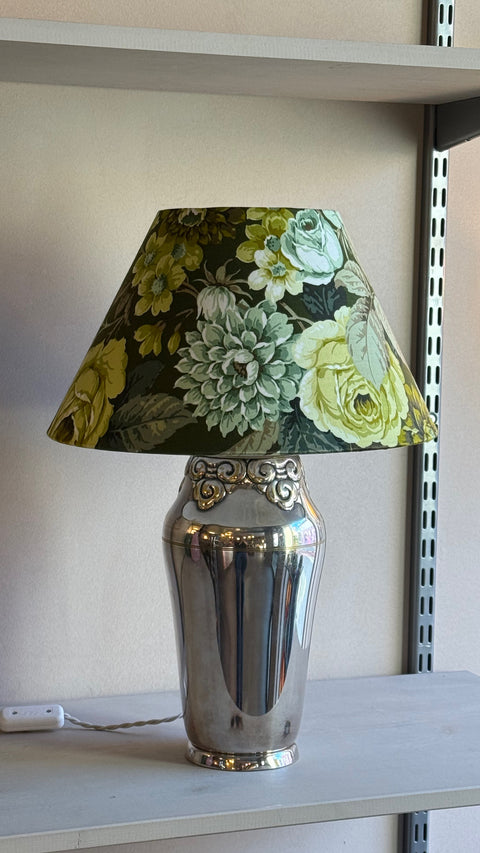 Silver plated table lamp