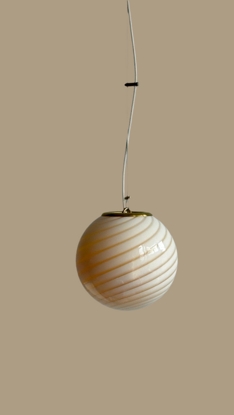 Murano ceiling lamp - cream D20