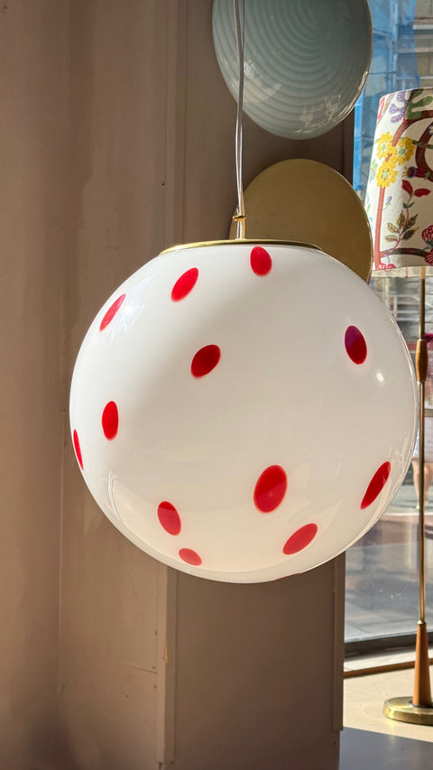 Red dots Murano ceiling lamp - D 40