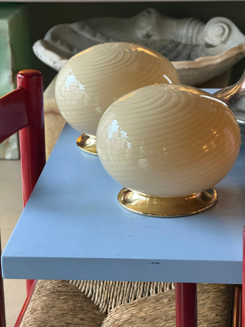 Vintage Murano table lamp - oval