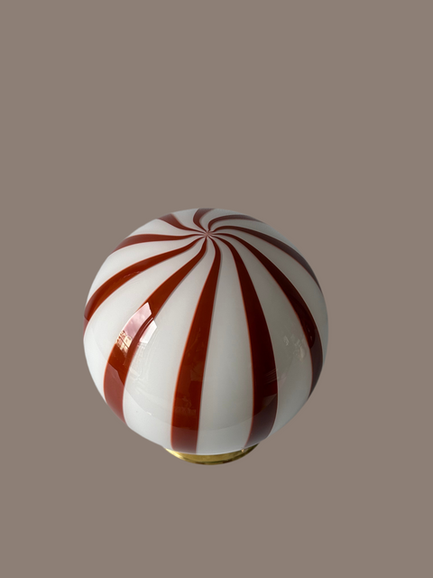 Murano ceiling lamp - brown stripe D20