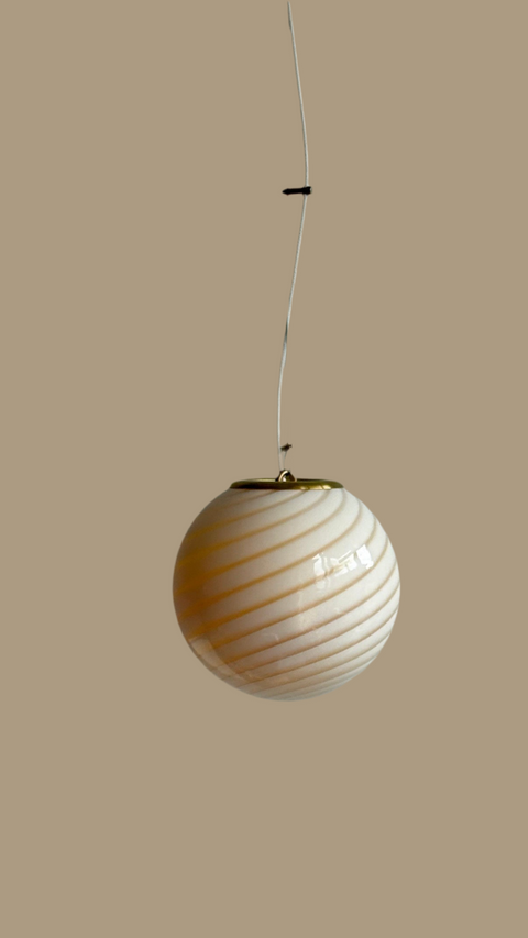 Murano ceiling lamp - cream D20