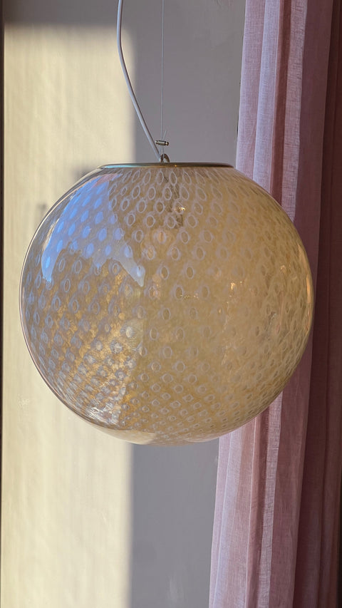 Murano ceiling lamp - amber dots D 40cm