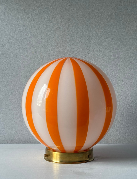 Murano wall / ceiling lamp - orange stripe