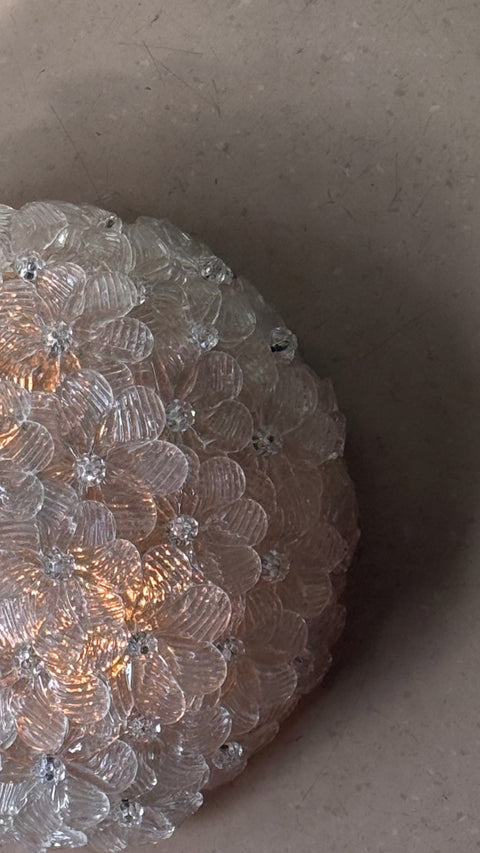Vintage Murano flower lamp