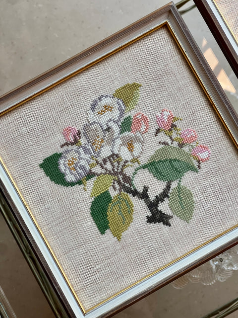 Vintage embroidery- apple blossom 2