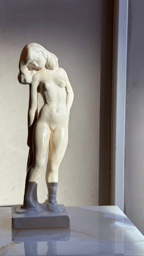 Vintage Swedish Plaster Figure