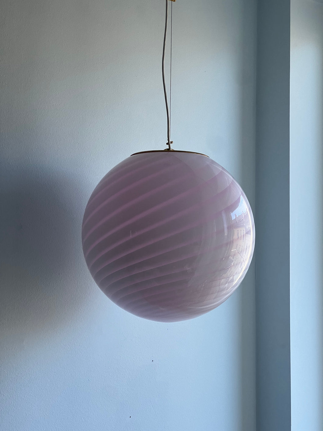 Murano ceiling light - pale pink D40