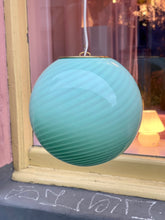 Load image into Gallery viewer, Murano ceiling lamp - mint green swirl D 40 cm
