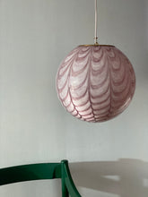 Load image into Gallery viewer, Murano ceiling lamp - D 30 cm. pink phoenix pattern
