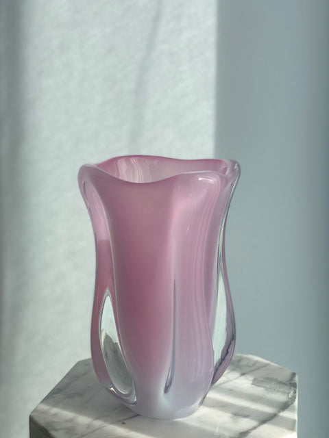 Vintage vase - pink alabastro