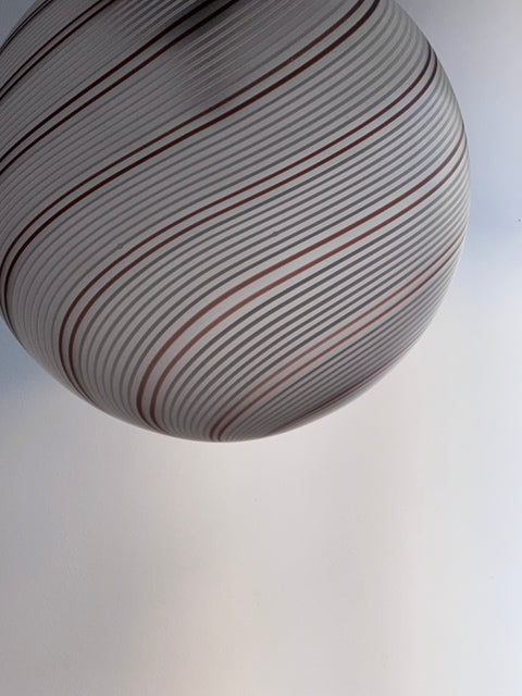 Ceiling lamp - white and brown swirl