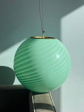 Load image into Gallery viewer, Murano ceiling lamp - mint green swirl D 40 cm
